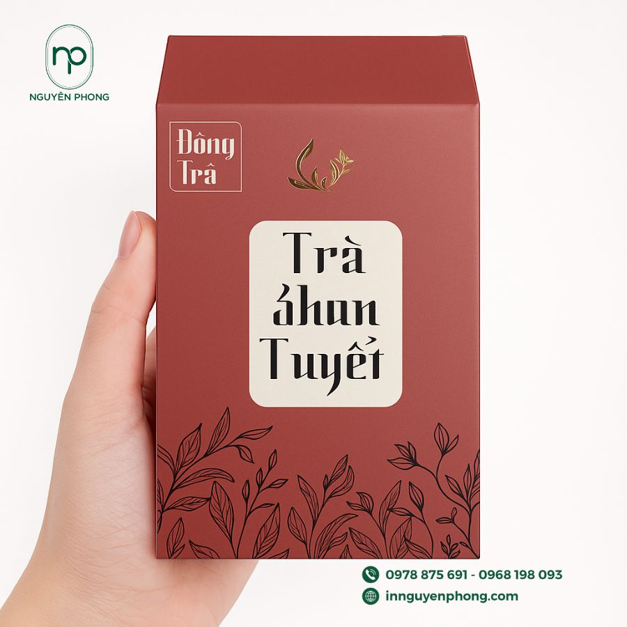 In hộp giấy đựng trà Shan Tuyết cổ thụ 